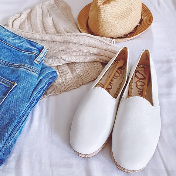 Sam Edelman Shoes - Sam Edelman Everie white leather espadrilles